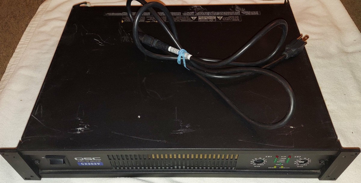 QSC CX302V 2 Channel 70V Direct Output Power Amplifier with Power