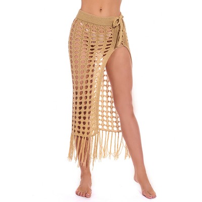 Women High Waist Crochet Hollow Out 