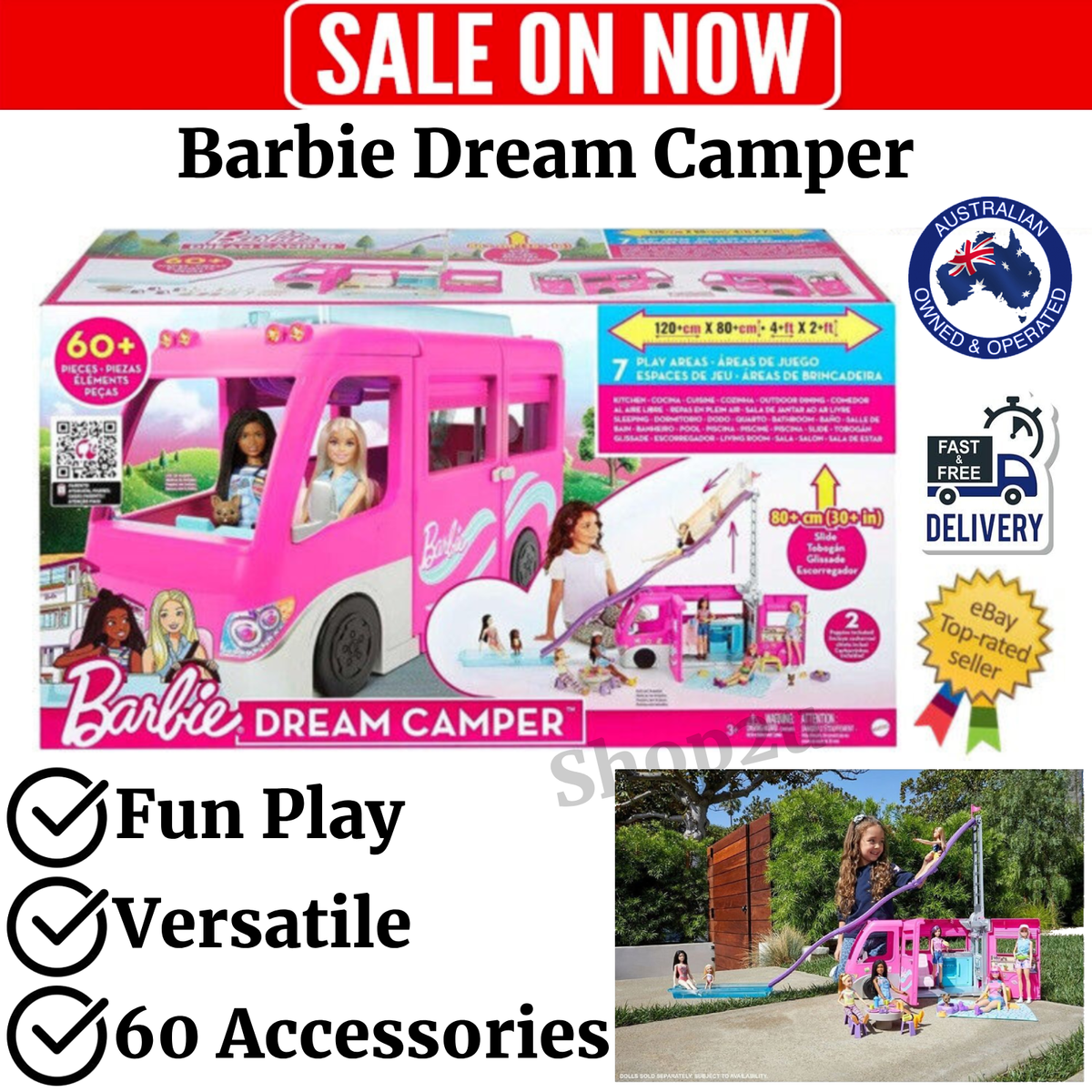 Barbie Camper Van Accessories Barbie Motor Home Camper Pink