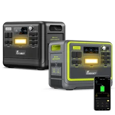 FOSSiBOT F2400 2400W Solar Generator 2048Wh Portable Power Station LFP Brand New