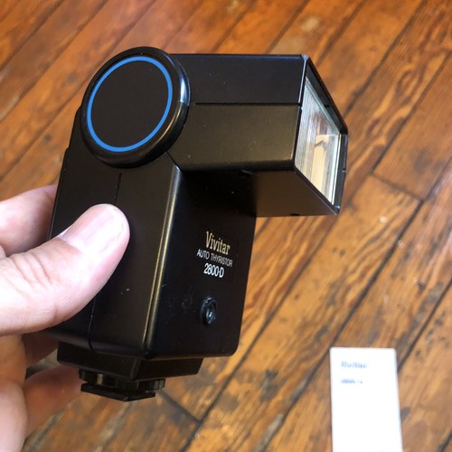 Vivitar 2800-D Auto Thyristor Mount Camera Flash Users Manual - Picture 6 of 6