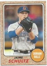 Jaime Schultz Tampa Bay Rays 2017 Topps Heritage Minors