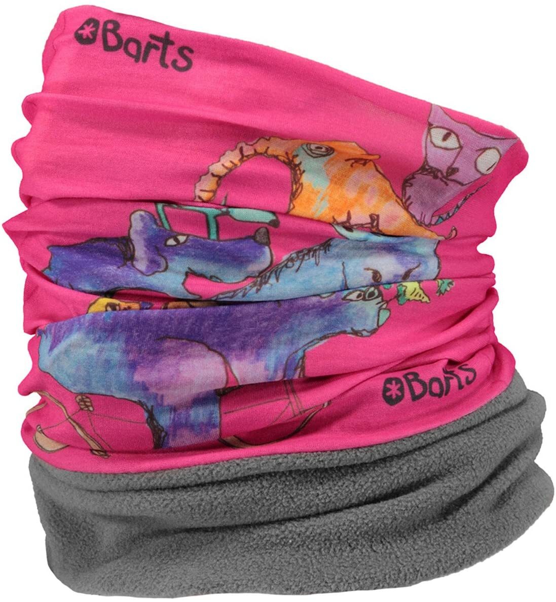 NEW BARTS POLAR MULTICOL NECK WARMERS FACE MASK CIRCUS CANDY MULTI