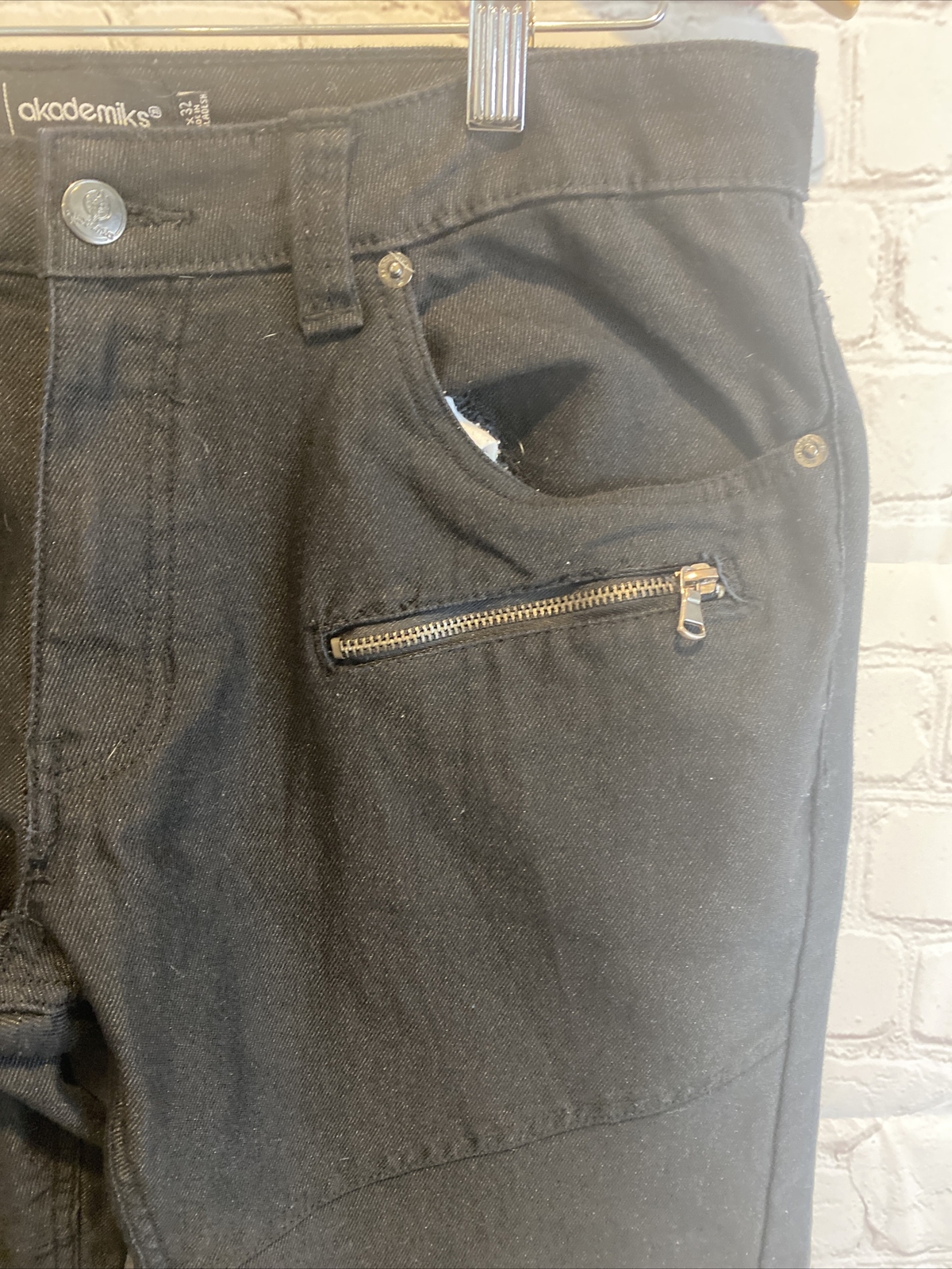 Akademiks Black Mens Jeans 34x30 - Gem