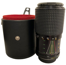 Sears Model 202 Macro Zoom Lens 1:4.0 5.6 70 210mm w/ Case and Lens Covers