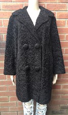 Ladies Vintage Ladies Astra Furs Paris  Dark Brown Coat Pit to Pt 23 Inches