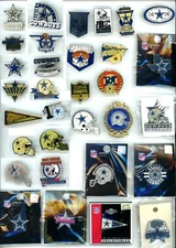 Dallas Cowboys Vintage Pin Choice Pins Some new on card NFL PDI Aminco PSG