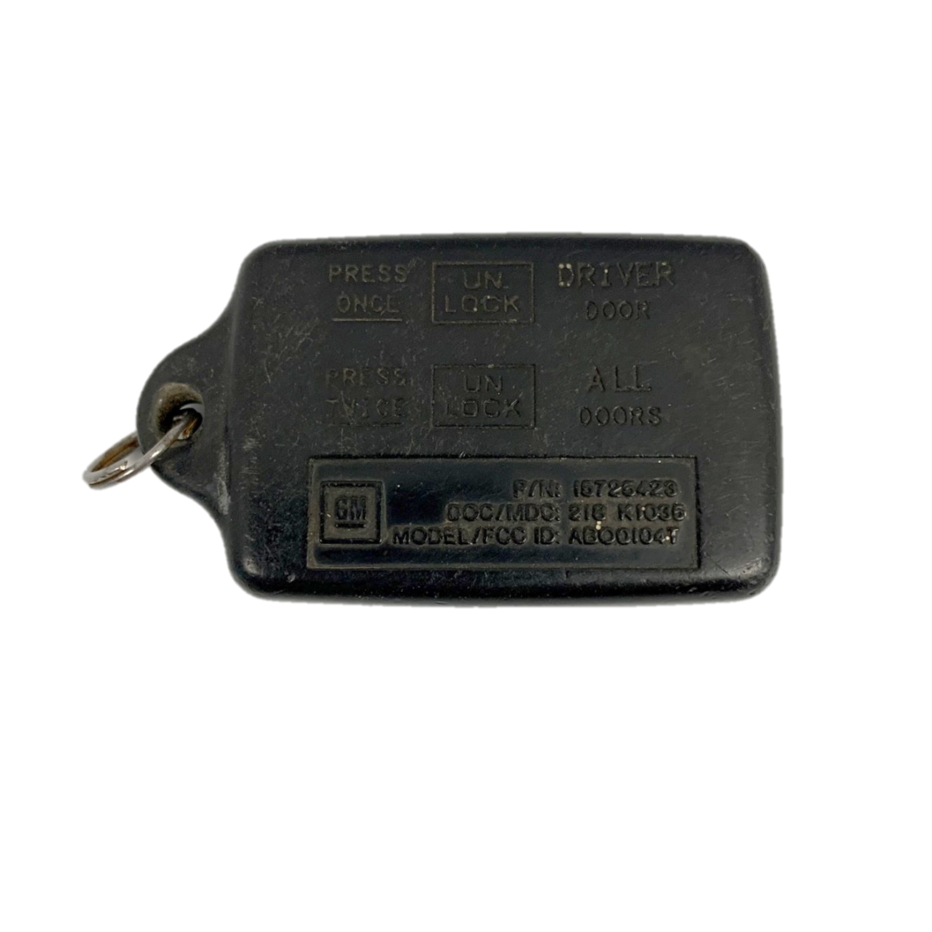 OEM CHEVROLET GMC Keyless Remote Fob 3 Button REAR ABO0104T