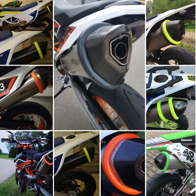 Supermoto Auspuffschutz Motorrad Protektor Schalldämpferschutz Größe Size L 