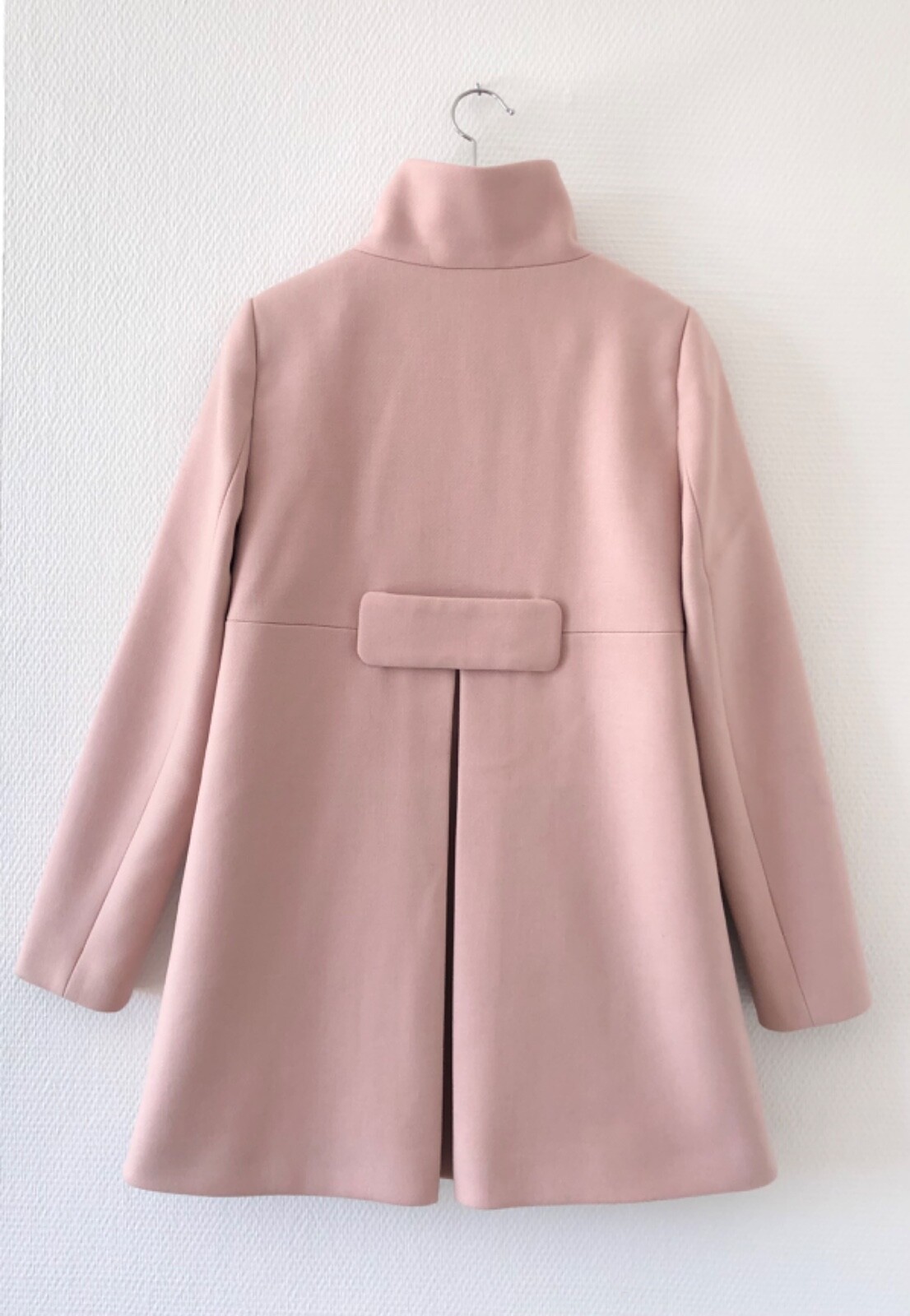 Hallhuber Wollmantel Kurzmantel Mantel Wolle Rosa Übergang Frühling