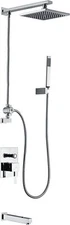Anzzi SH-AZ013 Byne Tub and Shower Trim Package - Polished Chrome