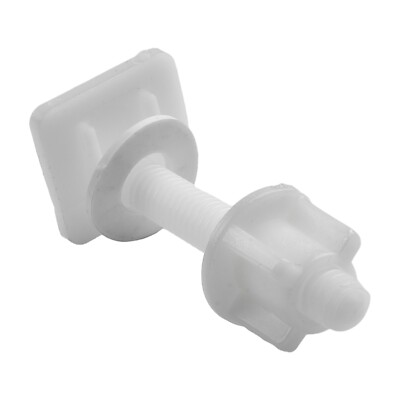 2 Stück Toilettensitz-Schrauben – Kunststoff, 39x39x66 Mm, Mit Muttern