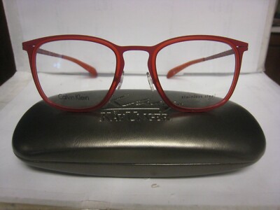 Calvin Klein CK5416 615  Eyeglasses Frames 51-20-140 Red ITALY With Free Case