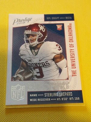 2016 Prestige NFL Passport #13 Sterling Shepard ROOKIE SOONERS
