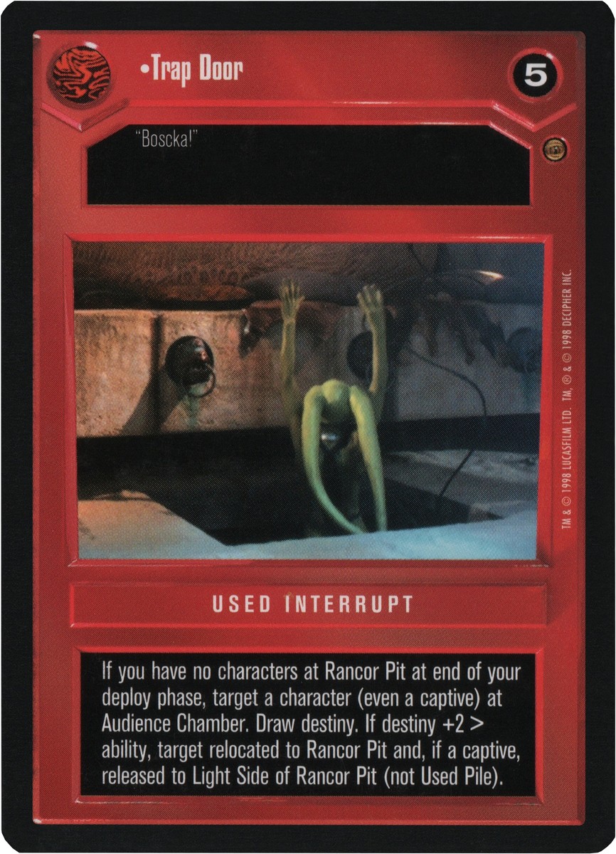 Trap Door (Jabba's Palace) | Decipher Star Wars CCG | NM/LP | eBay