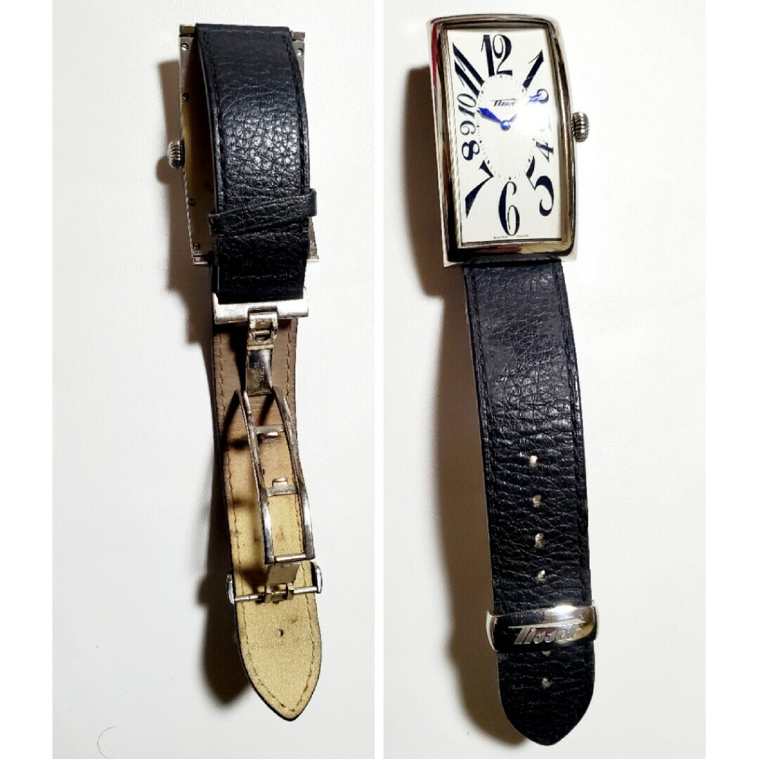 Tissot Banana Watch Z181 Gold Case Men's Quartz Used From