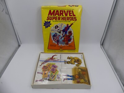1984 Marvel Super Heroes The Heroic Roleplaying Game TSR Box Set 6850 Complete