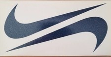 2 Nike Swoosh vinyl Decals Art Sports Basketball Sticker car Truck Windows cups
