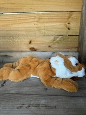 FAO Schwartz Realistic Tiger Cub Plush Stuffed Animal With Tush Button Tag