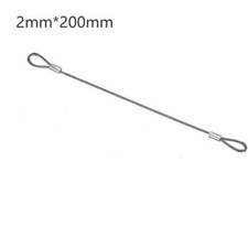 Sliver Safety Security Cable Wire Stainless Steel Double Loop  Daily