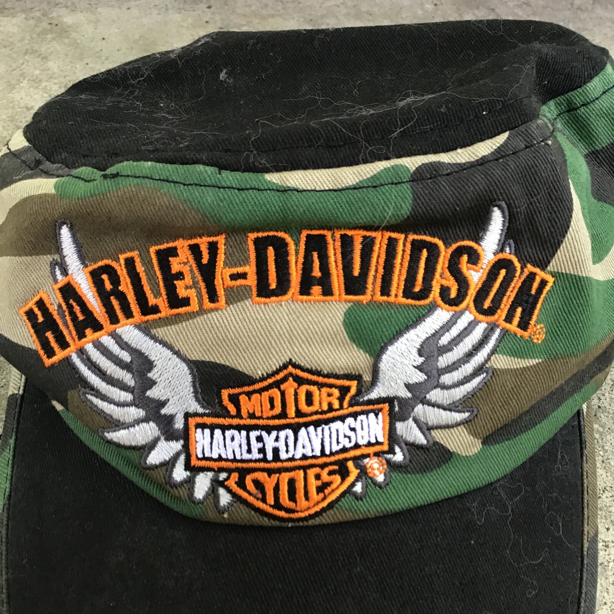 Harley-Davidson Green Camouflage Women Hat Cap Large Logo  display picture 3