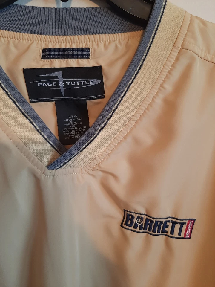 Men's Barrett Firearms Standard Fit Tan Windbreaker Jacket - Size L--NWOT No tag - Image 2 of 3