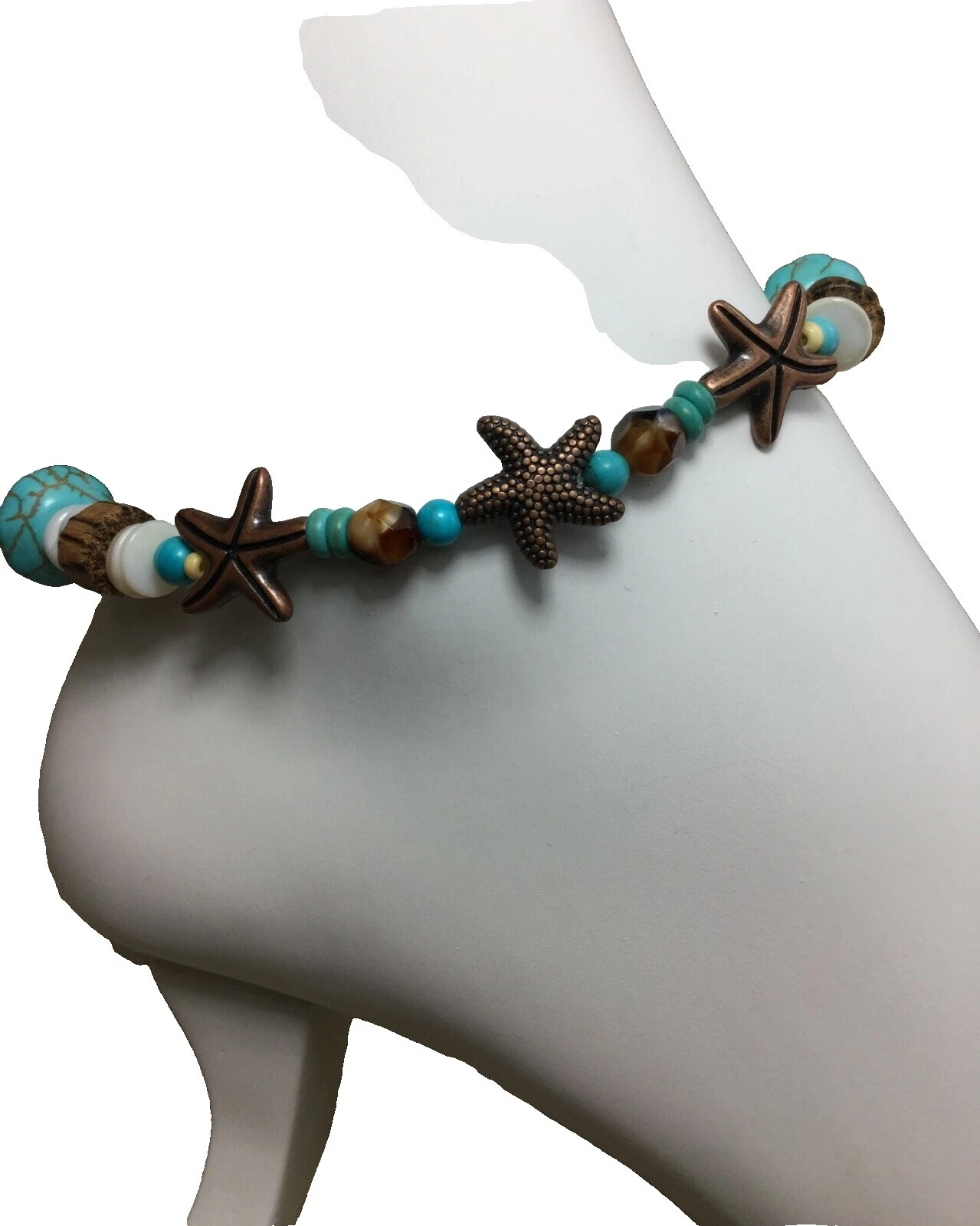 Glass Turquoise Fashion Anklets