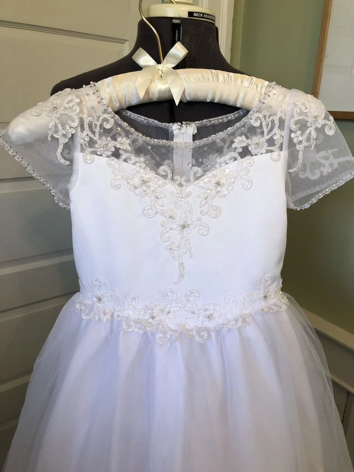 Vestido Cherie by Mon Cherie Primera Comunión Niña, Niña Florista o Concurso, Talla 7 Foto 3 de 4