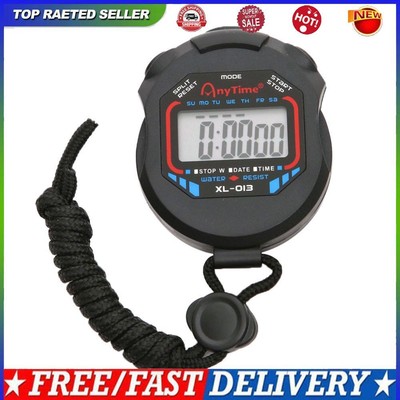 Sport-Stoppuhr-Timer, LCD-Display, Taschen-Stoppuhr, Stoppuhr-Timer für Match