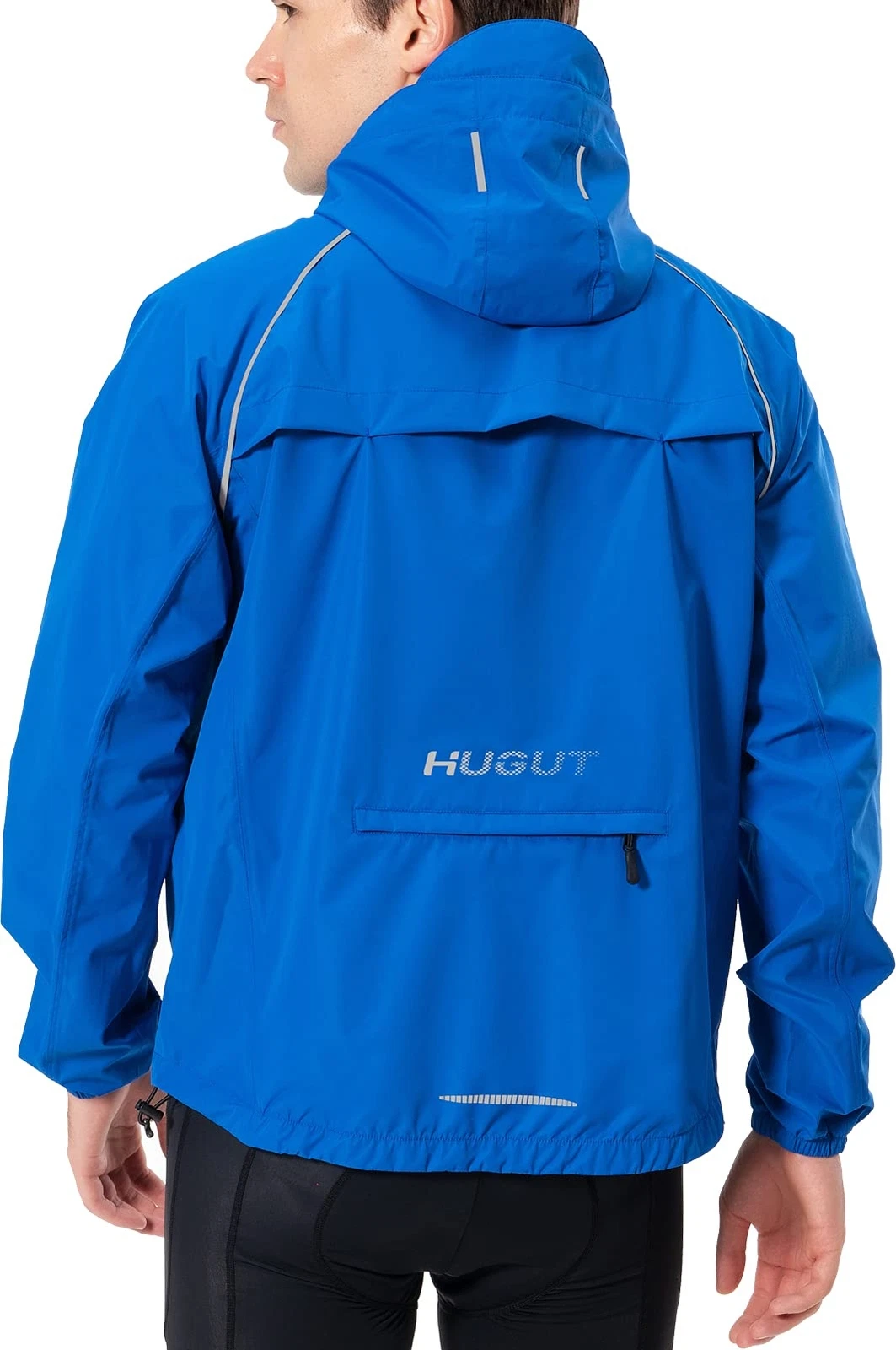 Men's Cycling Running Rain Jacket Lightweight Waterproof Biking Hiking Windbreak