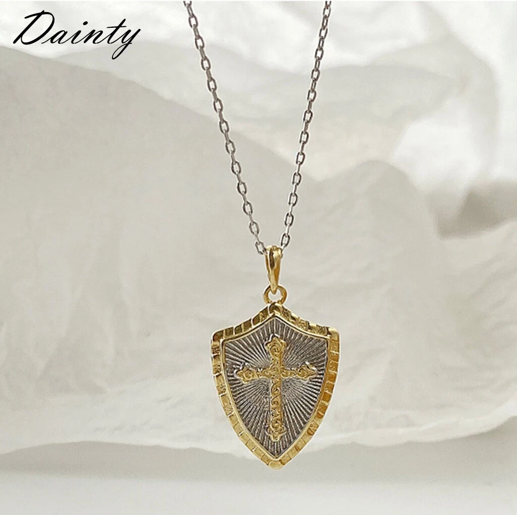 Dainty sterling hotsell silver cross necklace