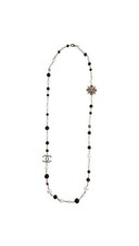 Authentic CHANEL Long Pearl and Bead Necklace