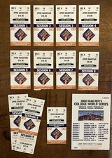 2000 NCAA College World Series Tickets All Sessions W/ Extras LSU Tigers Champs!