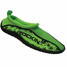 Rockin Footwear Women's Water Shoes Aqua Socks, Green, 7 B M US