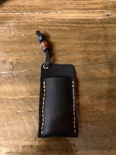 Handmade leather pocket knife sheath pouch Hunting USA AMERICA MADE IN GEORGIA 