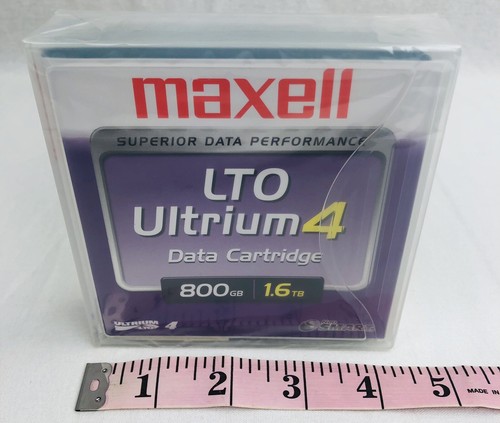 NEW Sealed Maxell LTO Ultrium 4 Data Tape Cartridge 800GB /1.6TB RARE HTF MEDIA - Picture 7 of 8