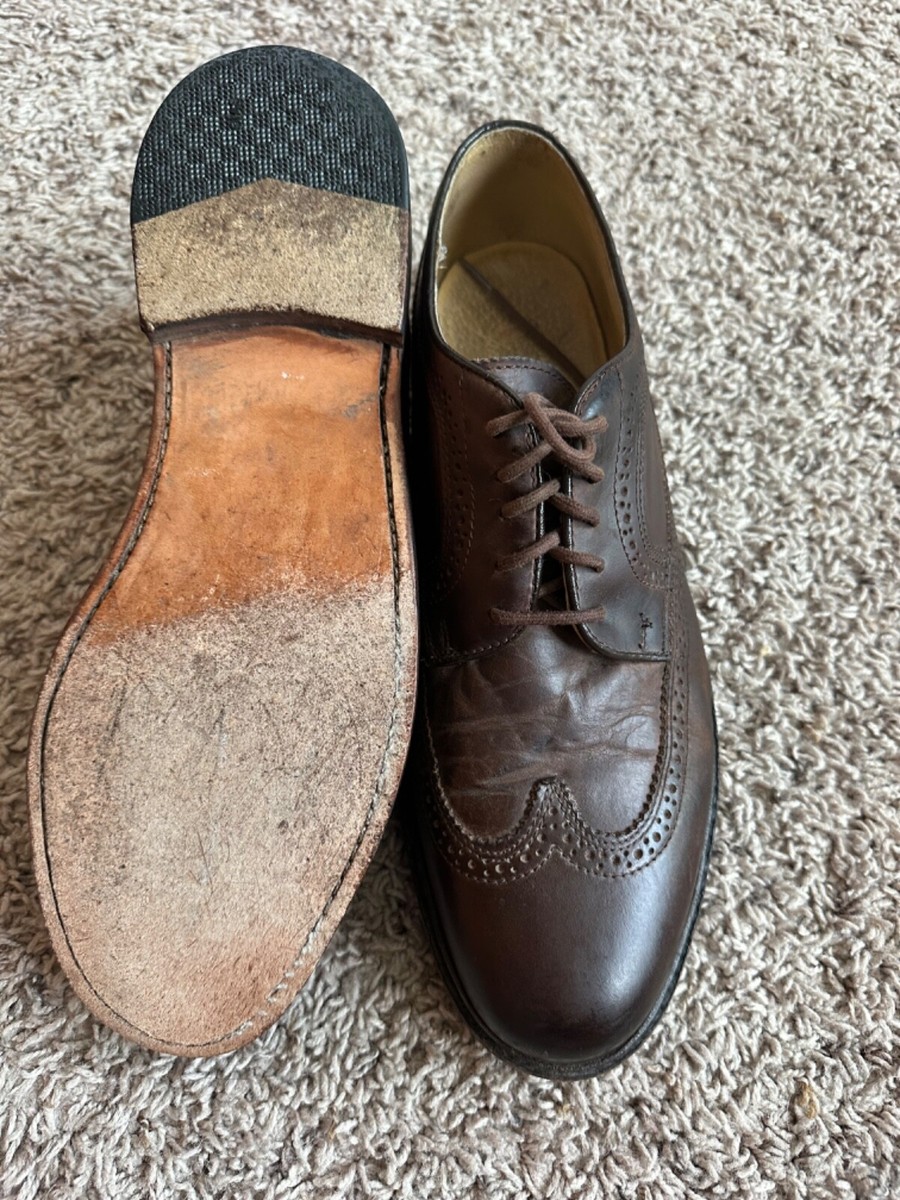 Frye James Brown/Tan Canvas Wingtip Frye James Wingtip Tan Smooth Full Grain Leather Oxford  main image 4
