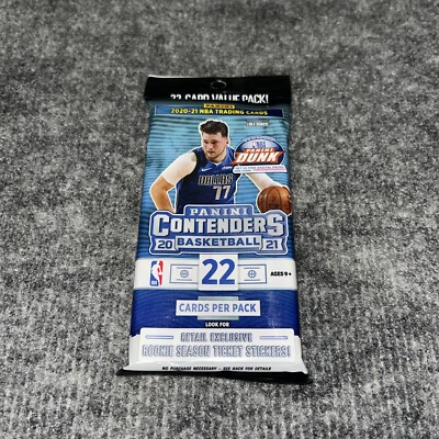 2020-21 Panini NBA Contenders Basketball Value Pack (22 Cards)