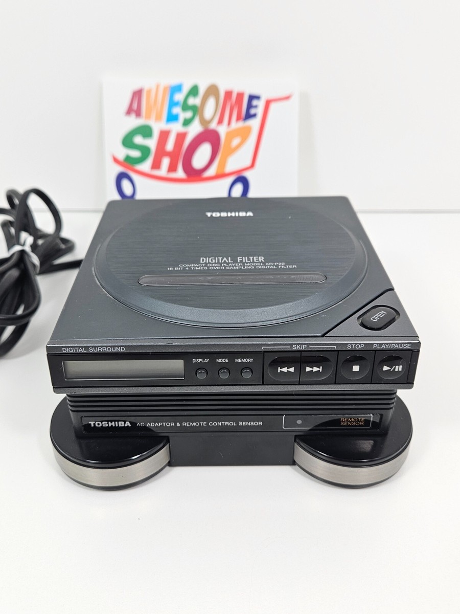 Toshiba XR-P22 Discman CD Player & Toshiba TAC-210 Power Toshiba XR-P22 Discman CD Player & Toshiba TAC-210 Power