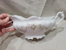 MINT ~ Habsburg M Z Austria Porcelain Boat or Sauce Bowl White 9"