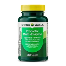 Spring Valley Probiotic Multi-Enzyme Digestive Formula Tablets 200 Count TikTok