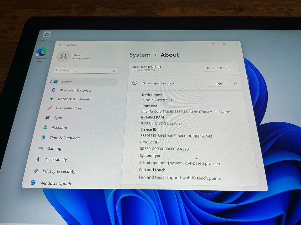Dell Latitude 5290 2-in-1 · i5-8250U · 8GB · 256GB, photo 2 of 5