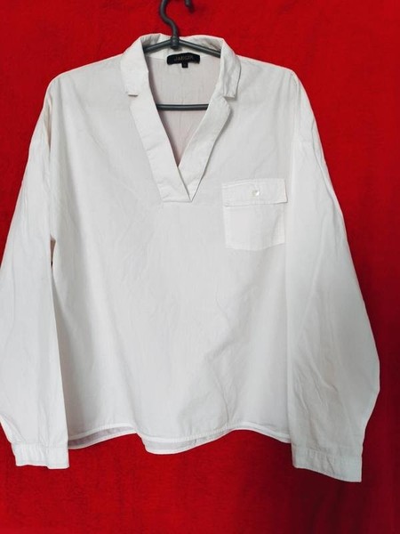 Women Jaeger Shirt White Cotton 46 / 3XL / 54
