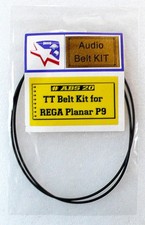Belt KIT for REGA Planar Model P9 Turntable, which uses 2x Round Belts
