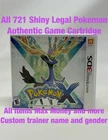 Unlocked Authentic Pokemon X Complete CIB Nintendo 3DS All 721 Shiny Pokemon