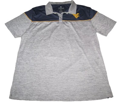 West Virginia University Men s Colosseum SS Athletic Polo Shirt Sz XXL G7