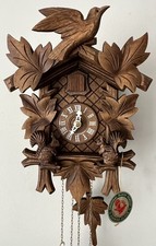 Hubert Herr German Refurbished Dancing Squirrels Black Forest Cuckoo Clock