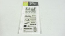 2016 Hero Arts Clearly Kelly Clear Rubber Stamps Kelly's Travel Planner CL918