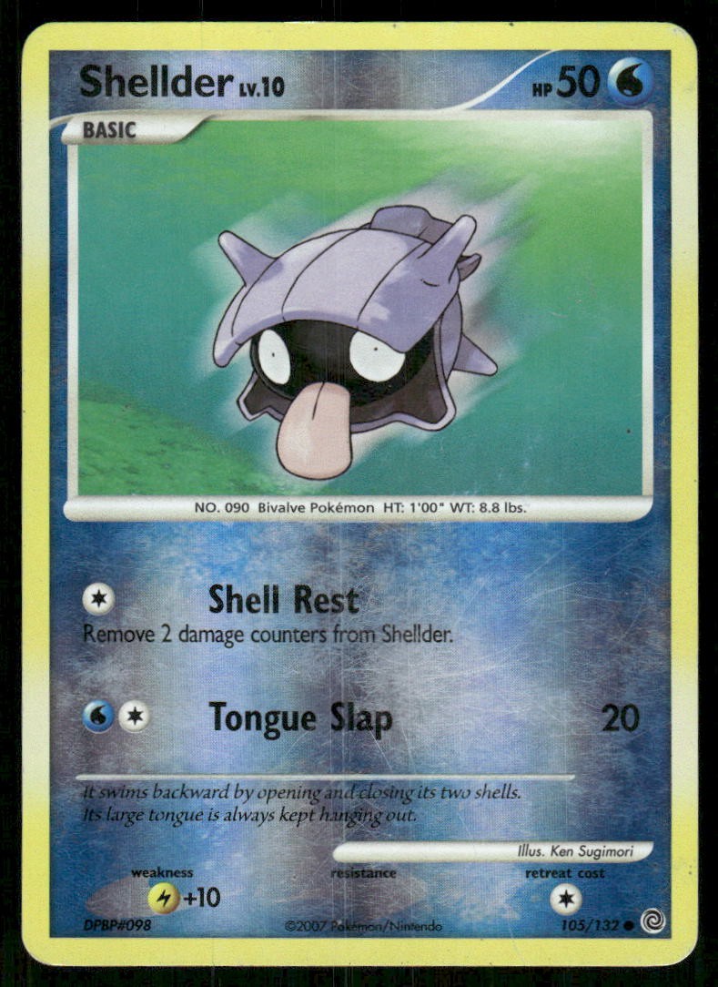 Shellder 105/132 Common Secret Wonders Pokemon Reverse Holo MP