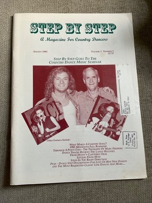 Step By Step A Magazine For Country Dancers Aug 1995 Vol 1 No 5 Vtg Dancing